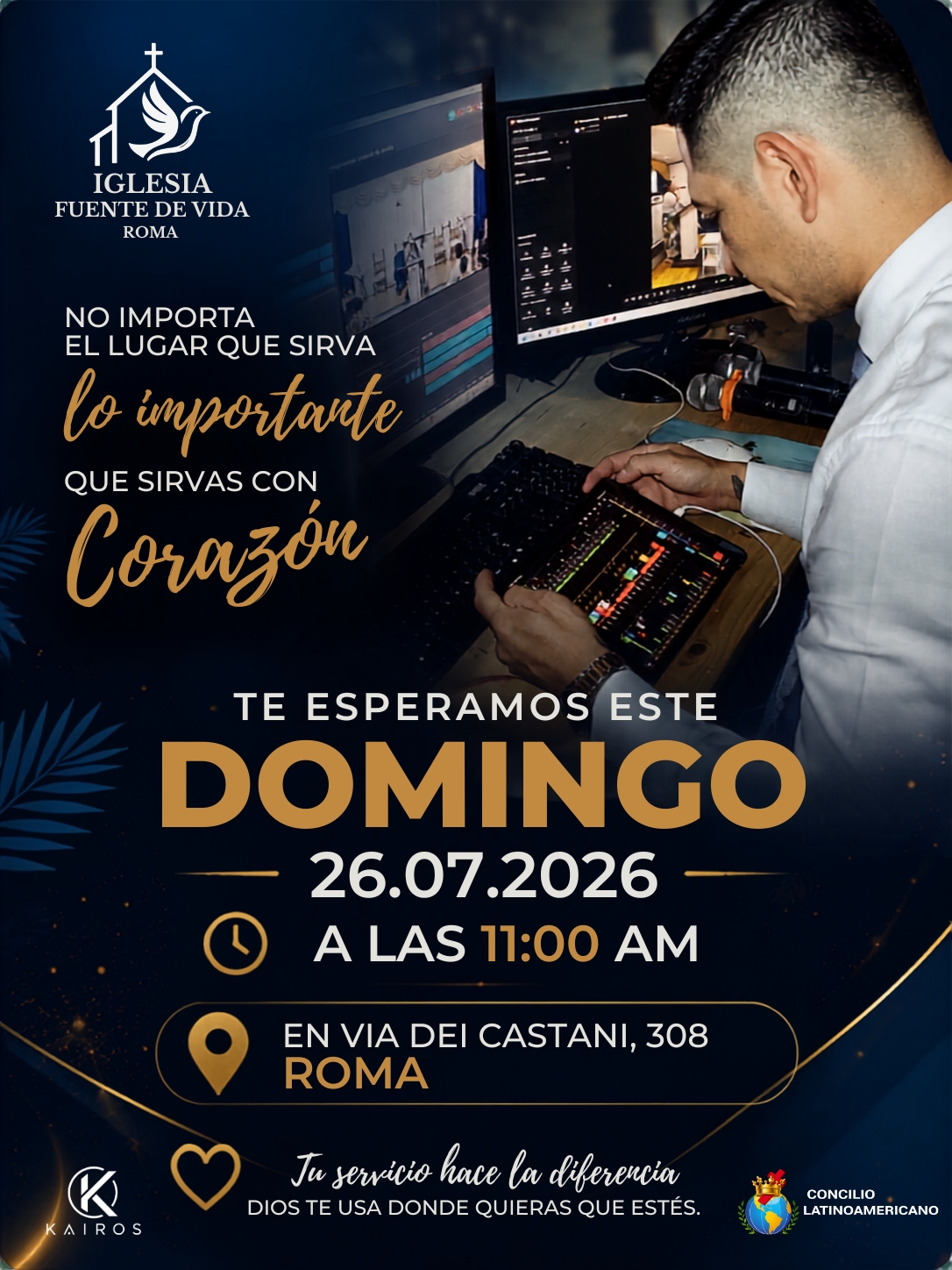 Domingo de Servicio — Diseño para Iglesias