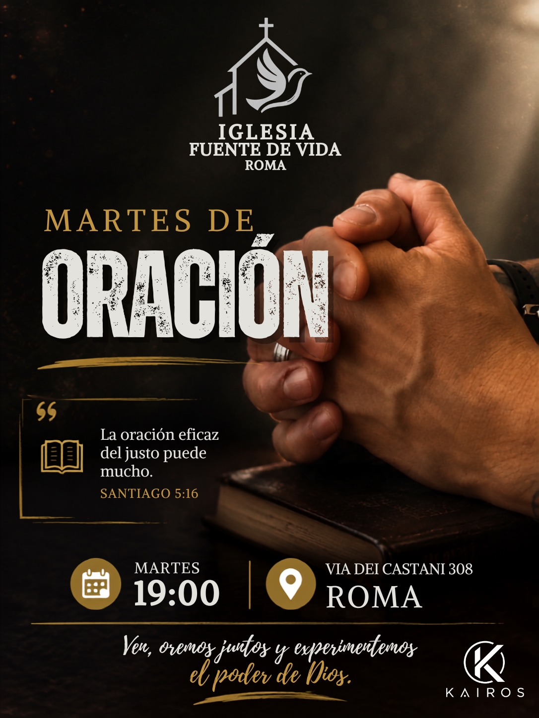 Martes de Oración — Diseño para Redes Sociales